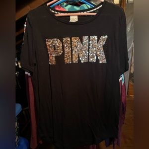 Pink sequin top